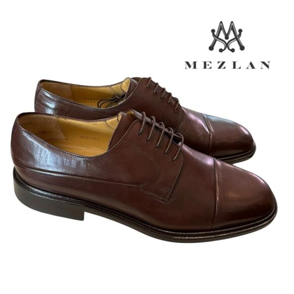 New Mezlan Piazza Drk Brown Men\'s Leather Lace-up Oxford Dress Shoes 11.5  11.5M main image 6
